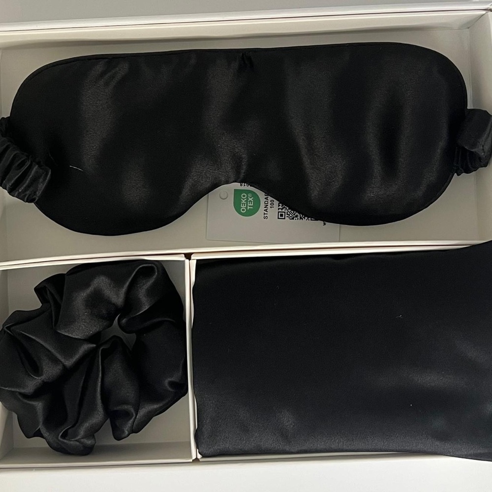 100% Organic Pure Raw Mulberry Silk Pillowcase, Eye Mask & Scrunchie By Fun Silk